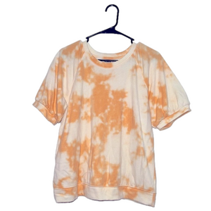 SONOMA Orange and Cream Loose Fit T-Shirt